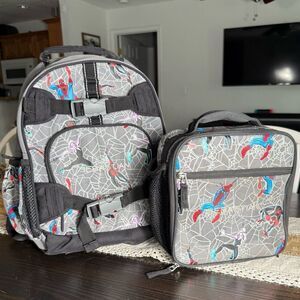 Pottery Barn Kids Sebastian Spidey & Friends Back Pack Lunch Box Set